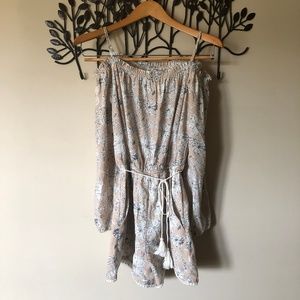 Bohemian off the shoulder romper